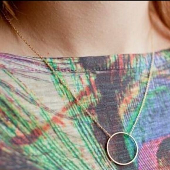 Chic Gold Ring Necklace NWT - Picture 3 of 3